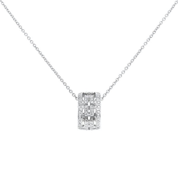 ˇTrend JewelryˇPARENTESI HALSKETTE SILBER DIAMANT