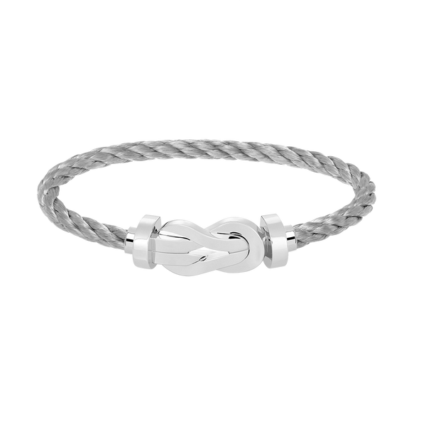 ˇTrend JewelryˇCHANCE LARGE 8 FIGURE BUCKLE NO DIAMOND BRACELET SILVER