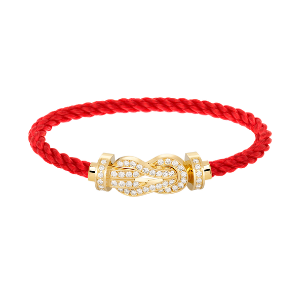 ˇTrend JewelryˇCHANCE LARGE 8 FIGURE BUCKLE FULLDIAMOND BRACELET GOLD