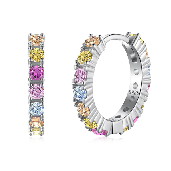 ˇTrend JewelryˇRadiant Colorful Round Cut Earrings