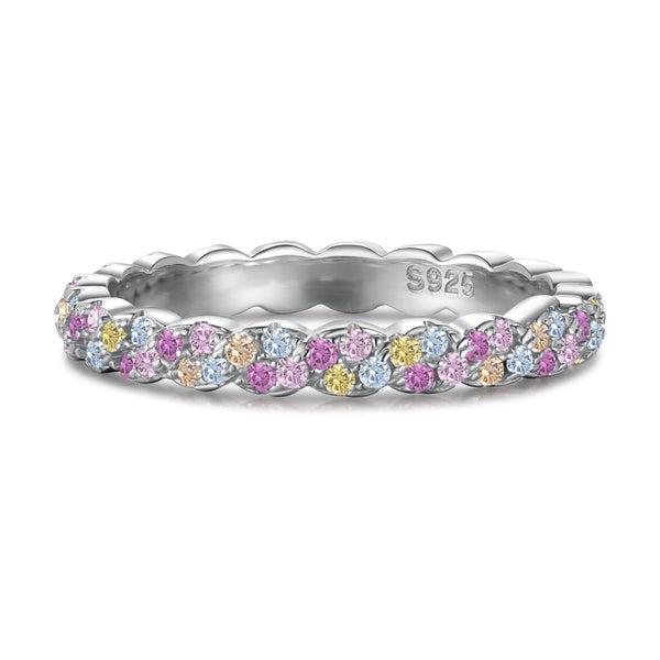 ˇTrend JewelryˇDainty Ebullient Round Cut Daily Ring