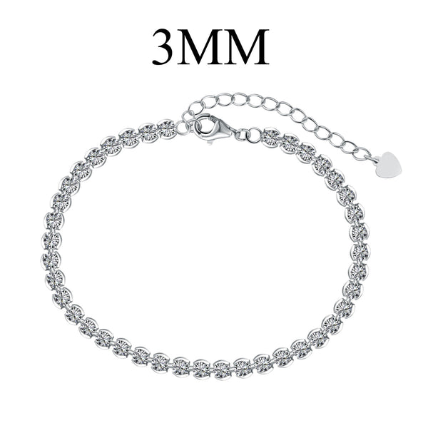 ˇTrend JewelryˇOrnate  Sparkling Round Cut Daily Bracelet
