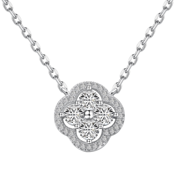 ˇTrend JewelryˇExquisite Necklace With Four-Leaf Clover Flower Design