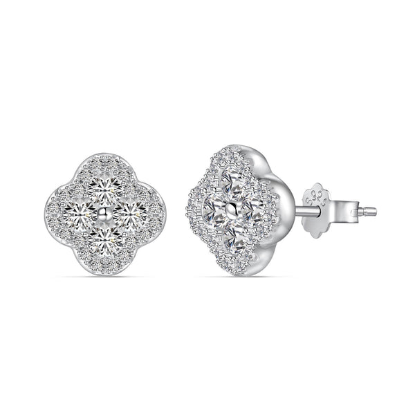 ˇTrend JewelryˇFour-Leaf Clover Flower Shaped Earrings