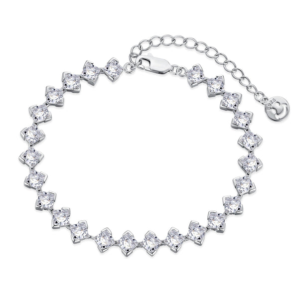 ˇTrend Jewelryˇ0.5 Carat Ornate Princess Cut Daily Bracelet
