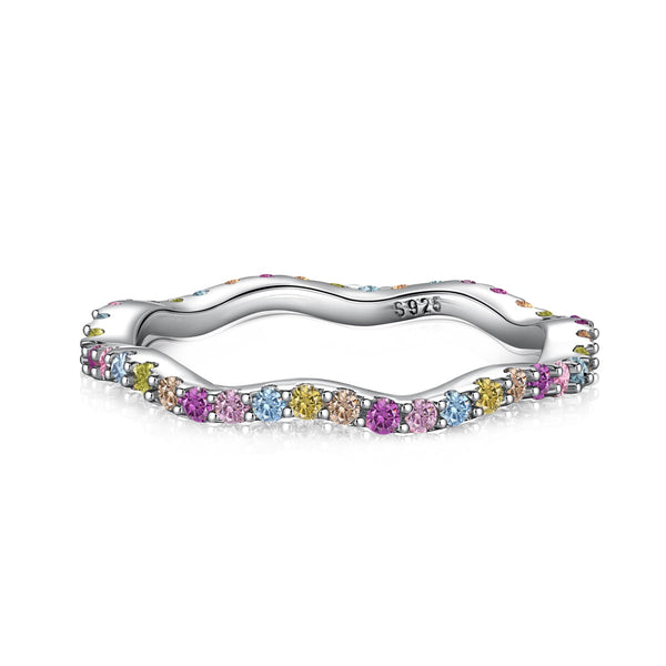 ˇTrend JewelryˇDainty Colorful Round Cut Party Ring