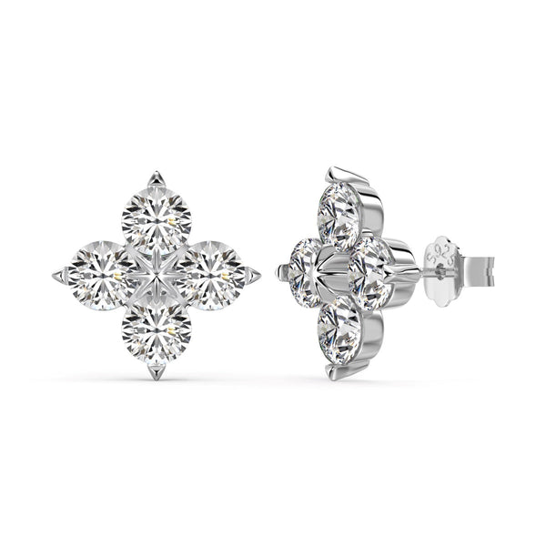 ˇTrend JewelryˇFour-Leaf Clover Eight-Pointed Star Earrings