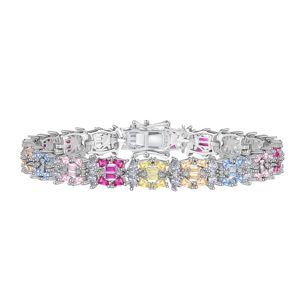 ˇTrend JewelryˇDelicate Colorful Multi Cut Party Bracelet