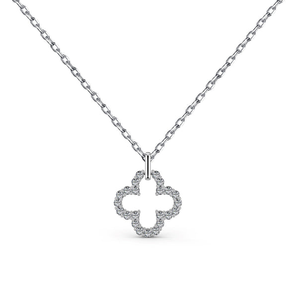 ˇTrend JewelryˇFour-Leaf Clover Hollow Design Exquisite Necklace