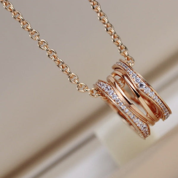 ˇTrend JewelryˇZERO 1 PINK GOLD NECKLACE