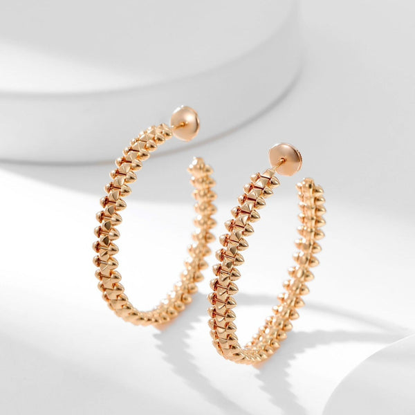 ˇTrend JewelryˇCLASH HOOP EARRINGS