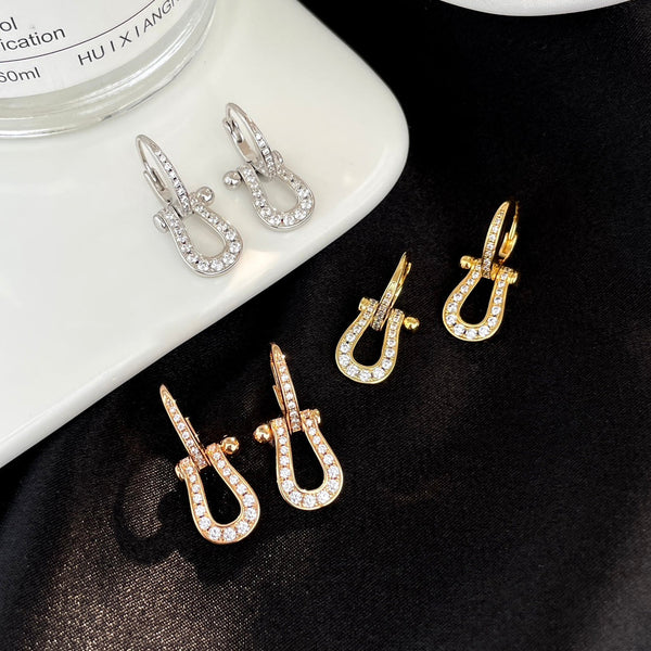 ˇTrend JewelryˇFORCE 10 FULL DIAMOND DROP EARRINGS MEDIUM MODEL