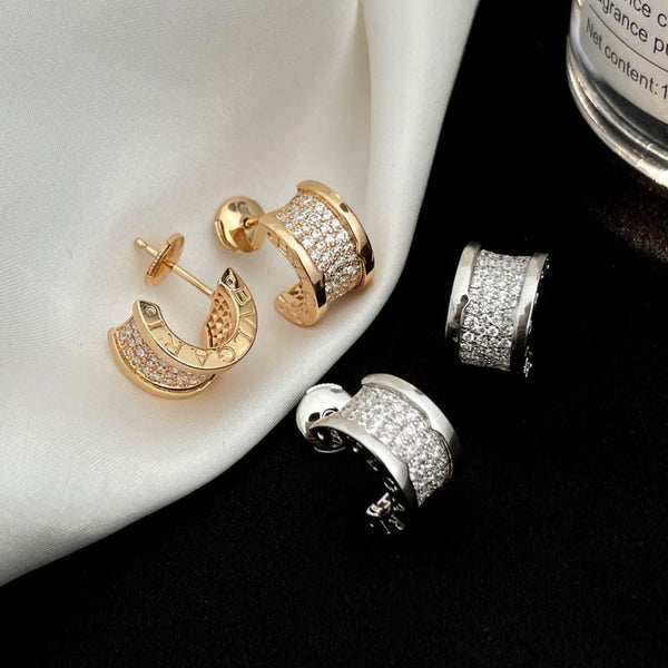 ˇTrend JewelryˇZERO 1 DIAMOND PAVED EARRINGS