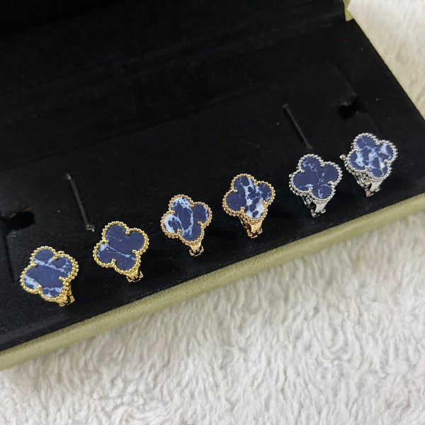 ˇTrend JewelryˇCLOVER PIETERSITE MEDIUM STUD EARRINGS
