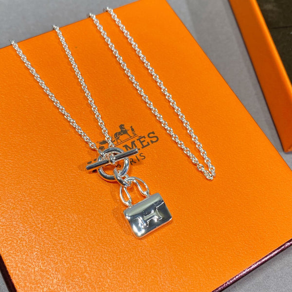 ˇTrend JewelryˇCONSTANCE PEDANT SILVER NECKLACE