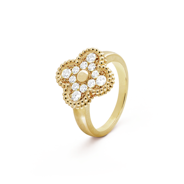 ˇTrend JewelryˇCLOVER DIAMOND RING
