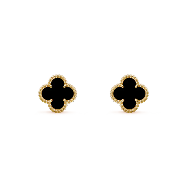 ˇTrend JewelryˇCLOVER MINI 9.5MM BLACK MOP EARRINGS