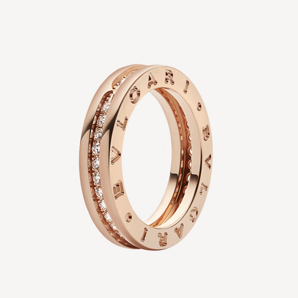 ˇTrend JewelryˇZERO 1 ONE-BAND PAVED DIAMONDS ON THE SPIRAL RING