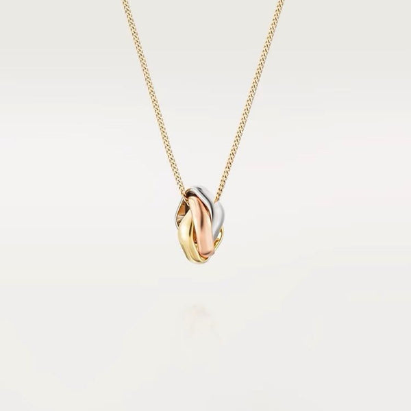 ˇTrend JewelryˇTRINITY NECKLACE GOLD SMALL MODEL