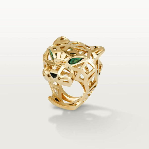 ˇTrend JewelryˇHOLLOW LEOPARD HEAD RING