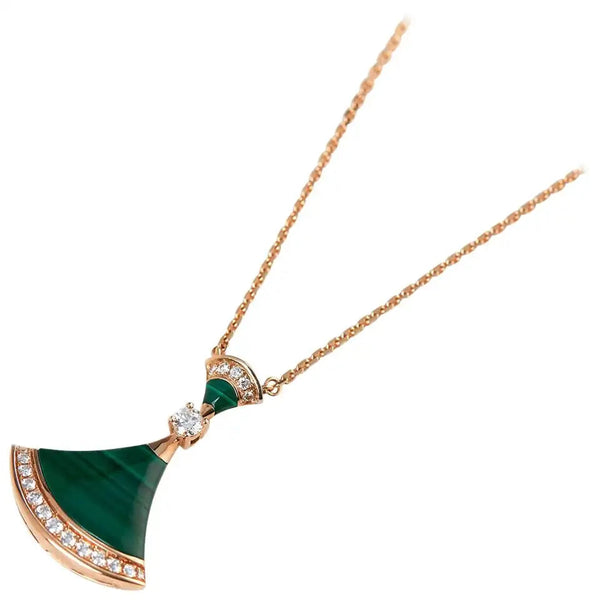 ˇTrend JewelryˇDREAM NECKLACE MALACHITE DIAMOND