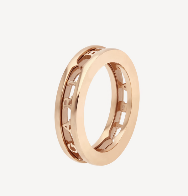 ˇTrend JewelryˇZERO 1 ONE-BAND WITH OPENWORK LOGO SPIRAL RING