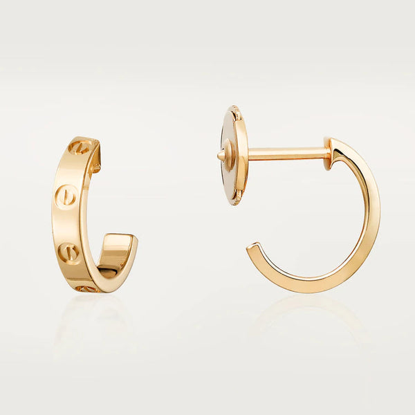 ˇTrend JewelryˇLOVE EARRINGS 2.65MM PINK GOLD