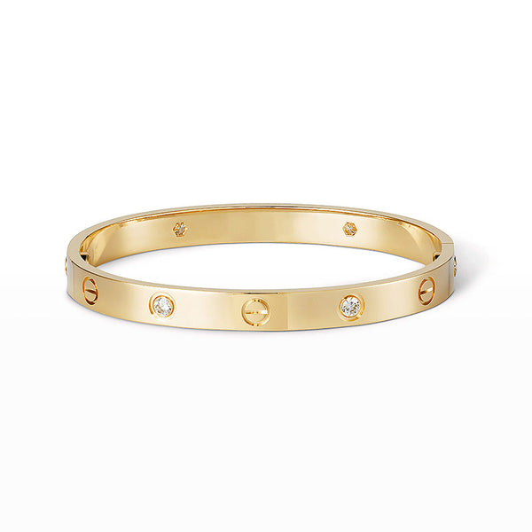 ˇTrend JewelryˇLOVE BRACELET 6.1MM 4 DIAMONDS