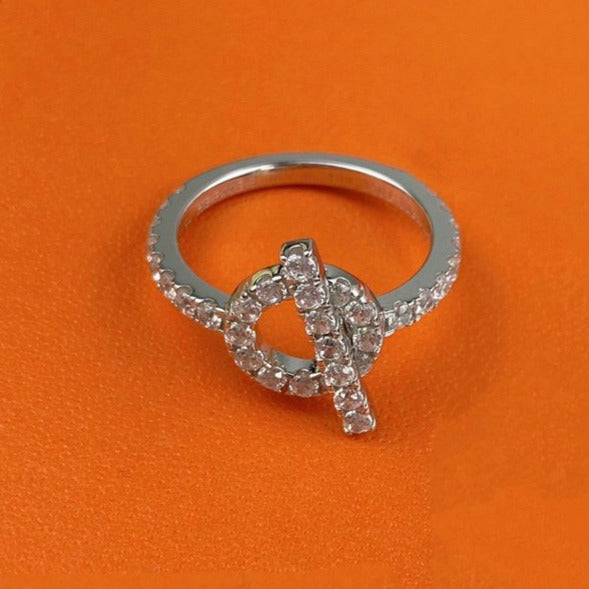 ˇTrend JewelryˇECHAPPEE RING SILVER DIAMOND