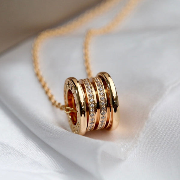 ˇTrend JewelryˇZERO 1 PINK GOLD DIAMOND NECKLACE