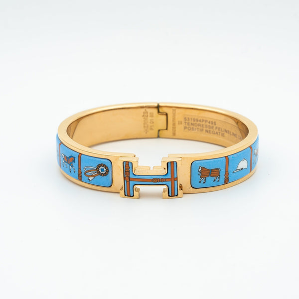 ˇTrend JewelryˇH ROSA GOLD ARMBAND BLAU KERAMIK