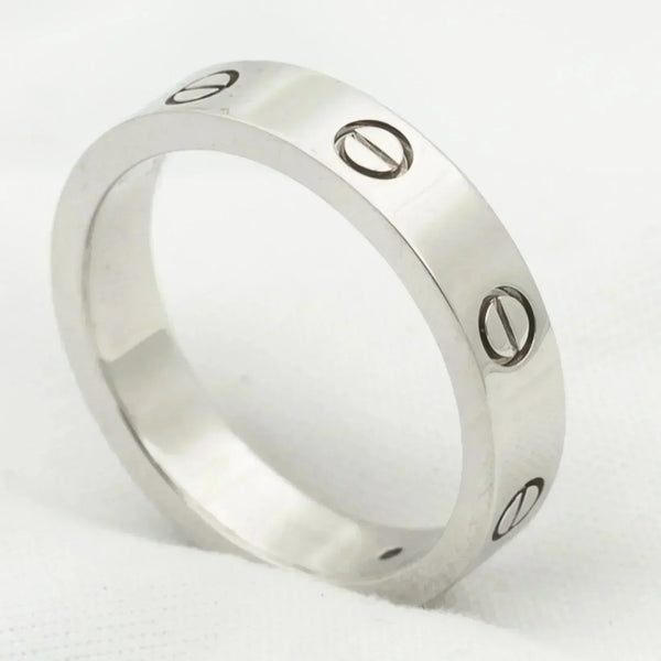 ˇTrend JewelryˇLOVE RING 4MM 1 DIAMOND SILVER