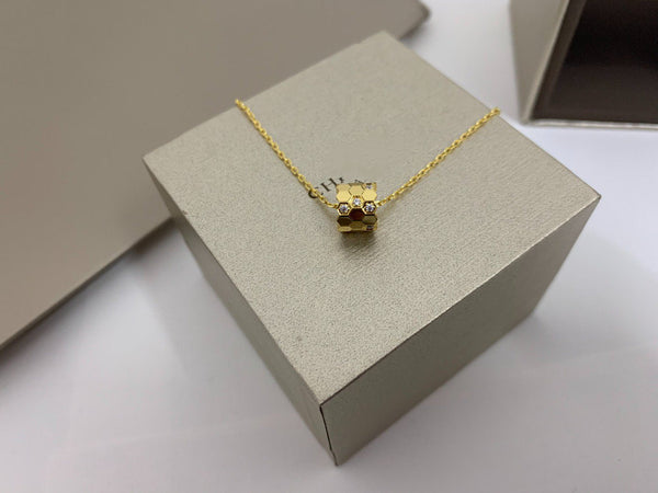 ˇTrend JewelryˇBEE LOVE DIAMOND NECKLACE