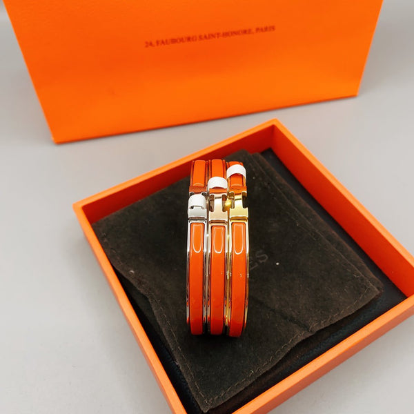 ˇトレンドジュエリーˇクラシック HM クリック レッド 8mm エナメルブレスレット