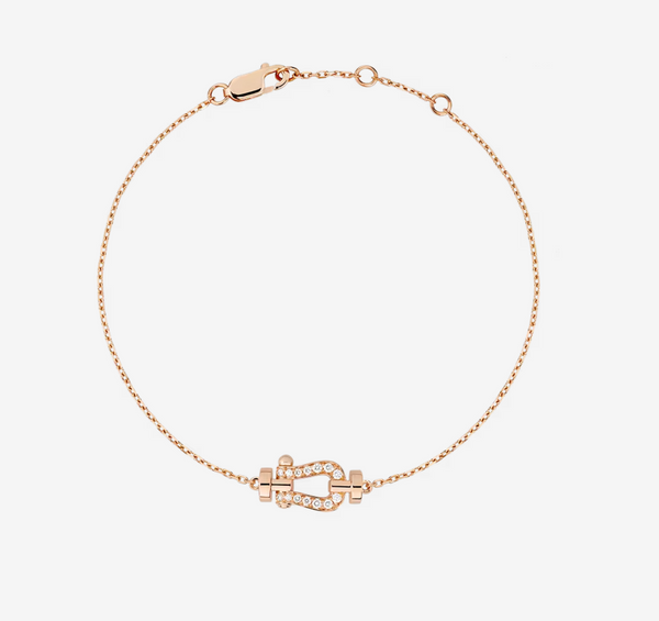 ˇTrend JewelryˇFORCE 10 FULL DIAMOND BUCKLE CHAIN LINK MINI MODEL