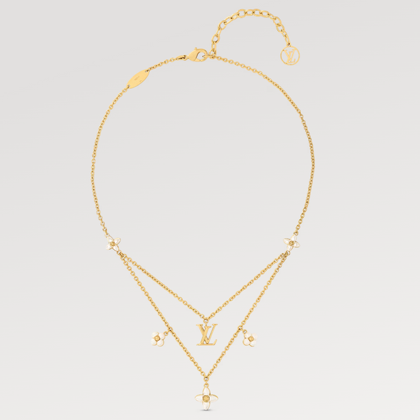 ˇTrend JewelryˇFLOWERGRAM GOLD MOP DOUBLE ROW NECKLACE