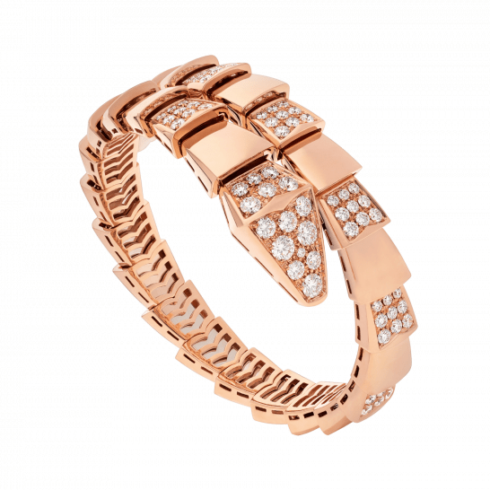 ˇTrend JewelryˇSERPENTI WIDE BRACELET PINK GOLD DIAMOND