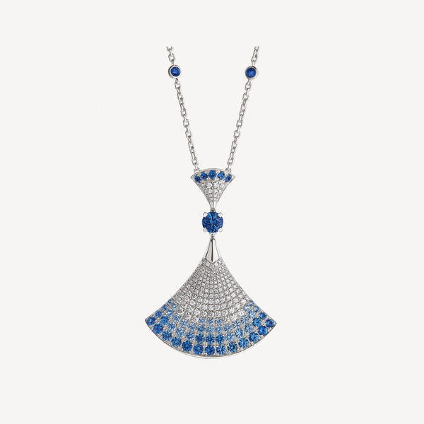 ˇTrend JewelryˇDREAM NECKLACE AGATE SILVER DIAMOND