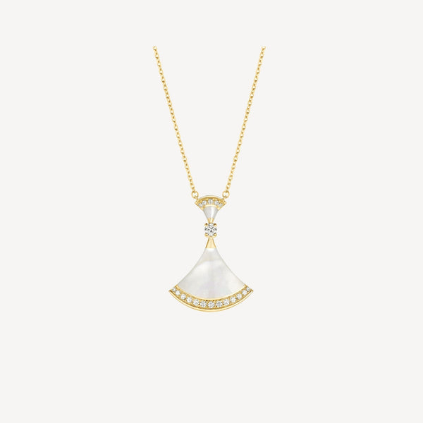 ˇTrend JewelryˇDREAM NECKLACE MOP GOLD DIAMOND