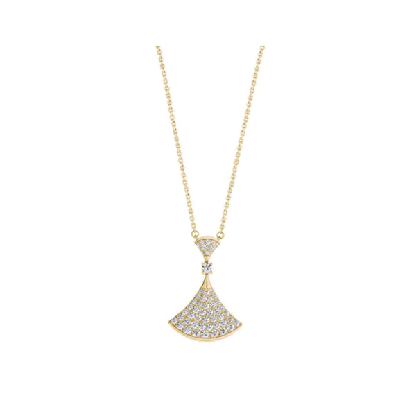 ˇTrend JewelryˇDREAM NECKLACE GOLD FULL DIAMOND