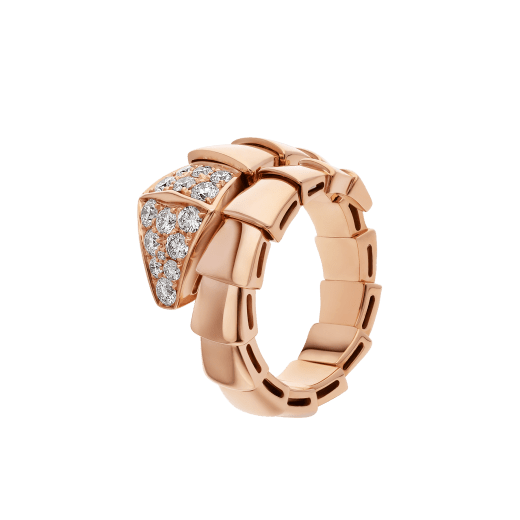 ˇTrend JewelryˇSERPENTI RING PINK GOLD DIAMOND