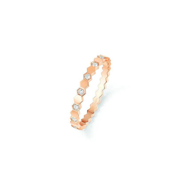 ˇTrend JewelryˇBEE LOVE RING PINK GOLD DIAMOND
