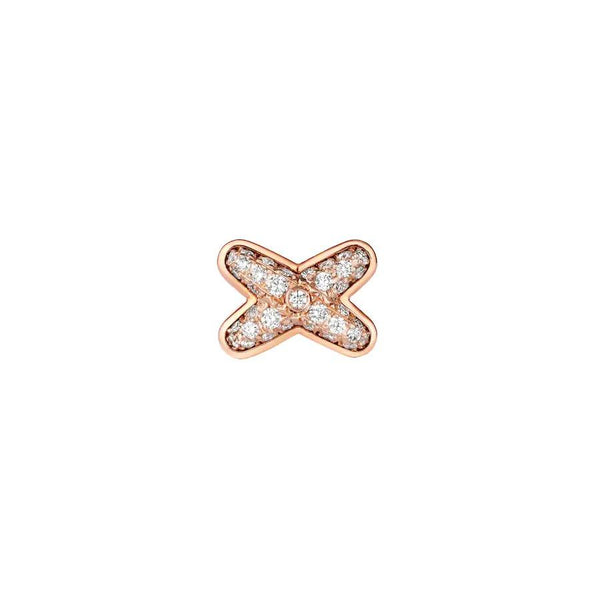 ˇTrend JewelryˇJEUX DE PINK GOLD DIAMOND EARRINGS