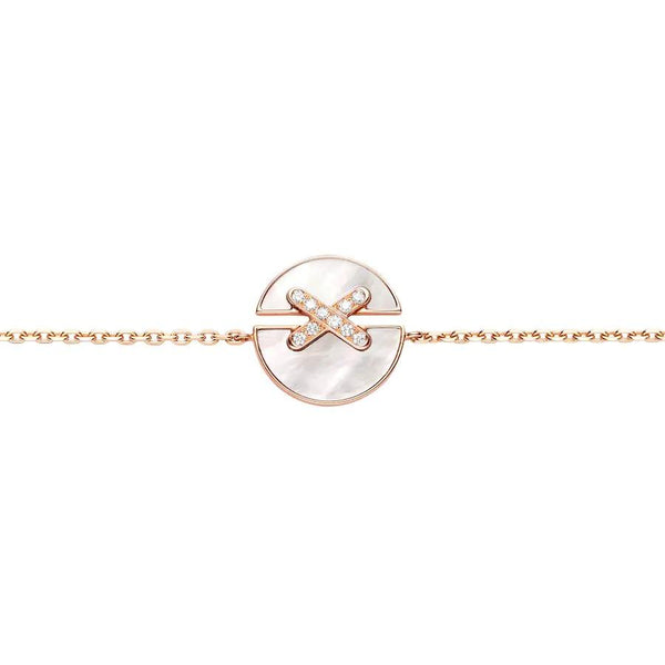 ˇTrend JewelryˇJEUX DE BRACELET MOP PINK GOLD DIAMONDS