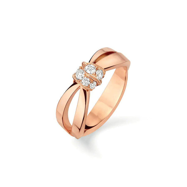 ˇTrend JewelryˇLIENS RING PINK GOLD DIAMOND