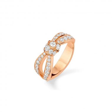 ˇTrend JewelryˇLIENS ROSE GOLD DIAMOND RING