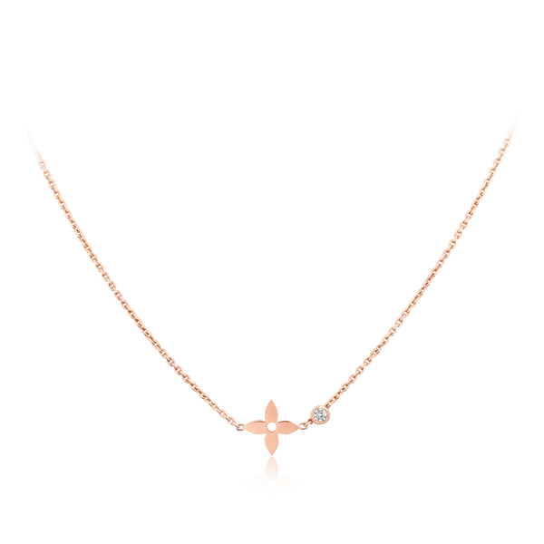ˇTrend JewelryˇBLOSSOM PENDANT PINK GOLD AND DIAMOND