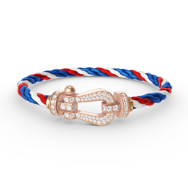 ˇTrend JewelryˇFORCE LARGE HORSESHOE FULL DIAMOND BRACELET ROSE GOLD