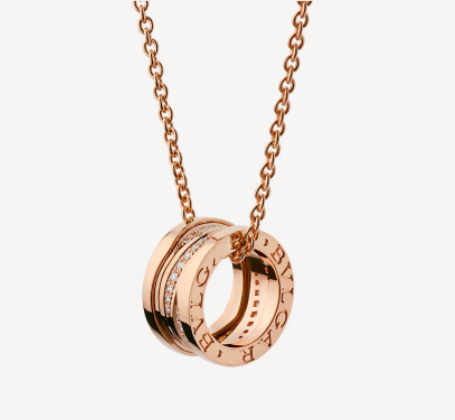 ˇTrend JewelryˇZERO 1 PINK GOLD DIAMOND NECKLACE