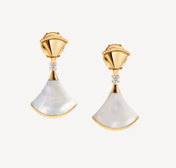 ˇTrend JewelryˇDREAM MOP 1 DIAMOND EARRINGS